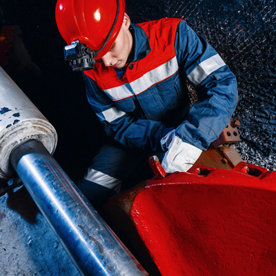 Coal miner in red white and blue replaces graphic of old coal miner